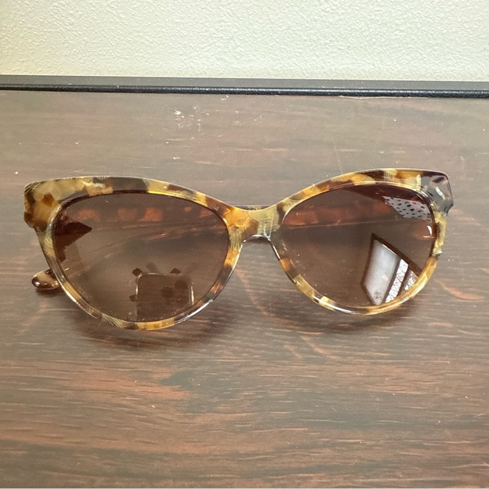 Patricia Nash Tortoise Shell Cat Eye Sunglasses - Size 55-16-145 - Picture 6 of 7
